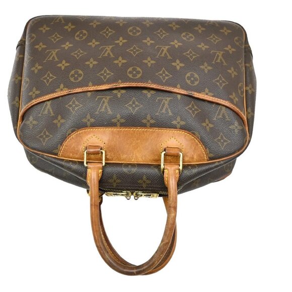 LOUIS VUITTON LV Logo Deauville Hand Bag Monogram Leather Brown M47270 36KB524 - Picture 5 of 15
